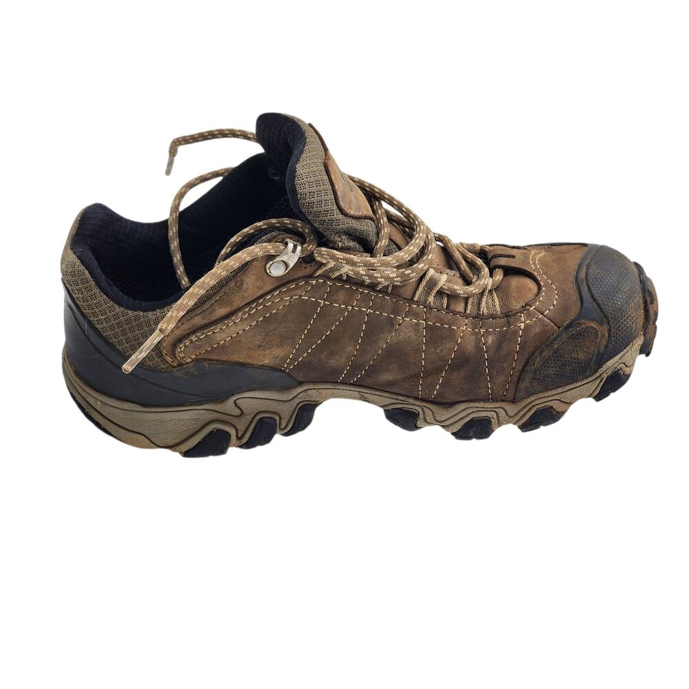Oboz Shoes Womens 9 Waterproof Hiking Trail Low Leather Brown Trekking Outdoors - Picture 16 of 16